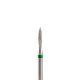Fresa/Broca de diamante, forma de llama verde 2.1 8mm